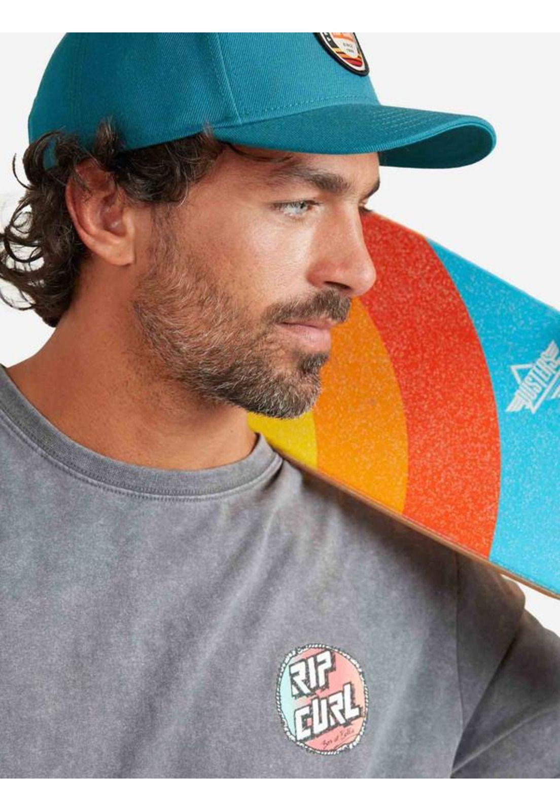 Polera M/C Old Rc Acid Gris Hombre Ripcurl-2