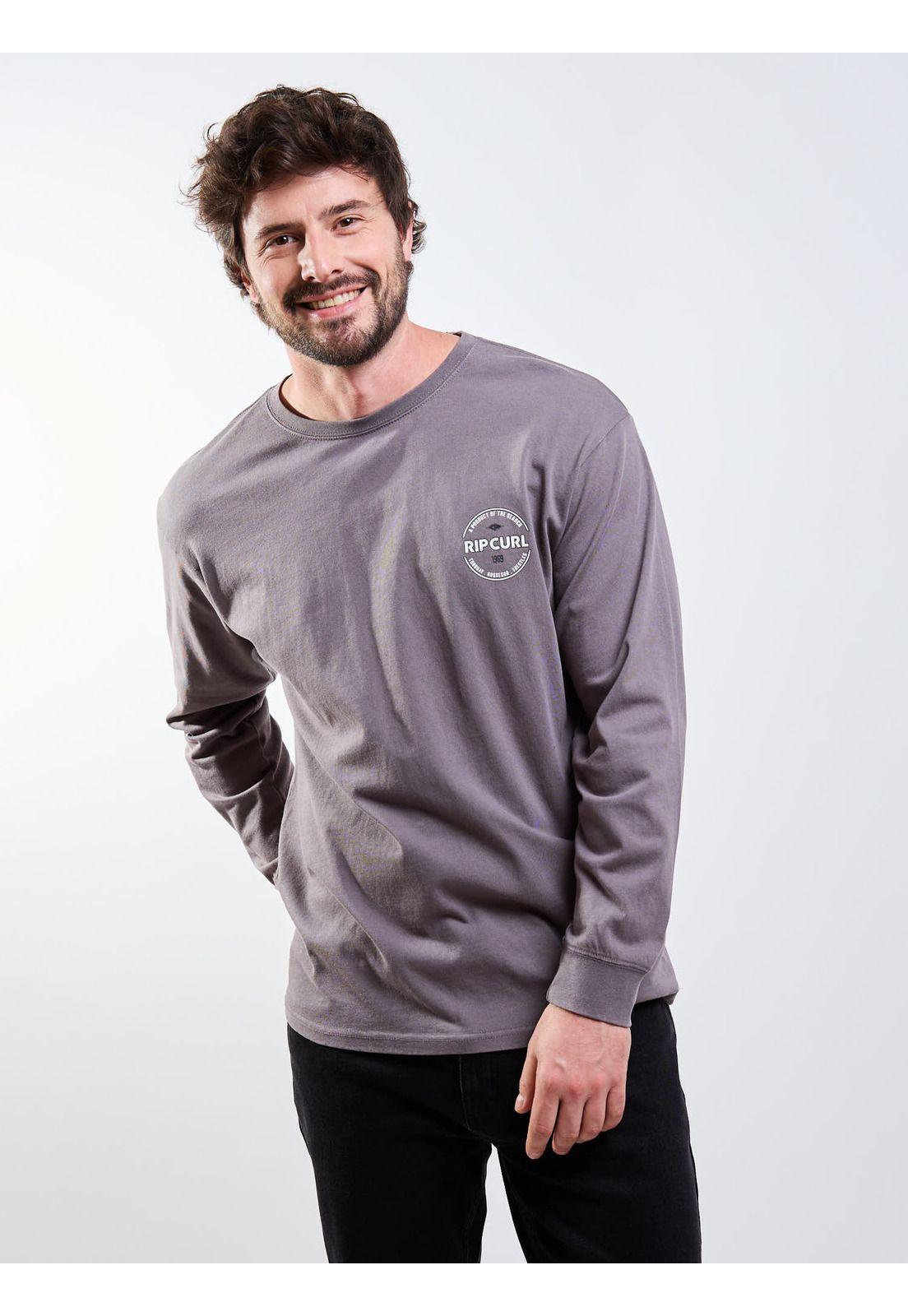 Polera ML Endless Gris Hombre Rip Curl-4