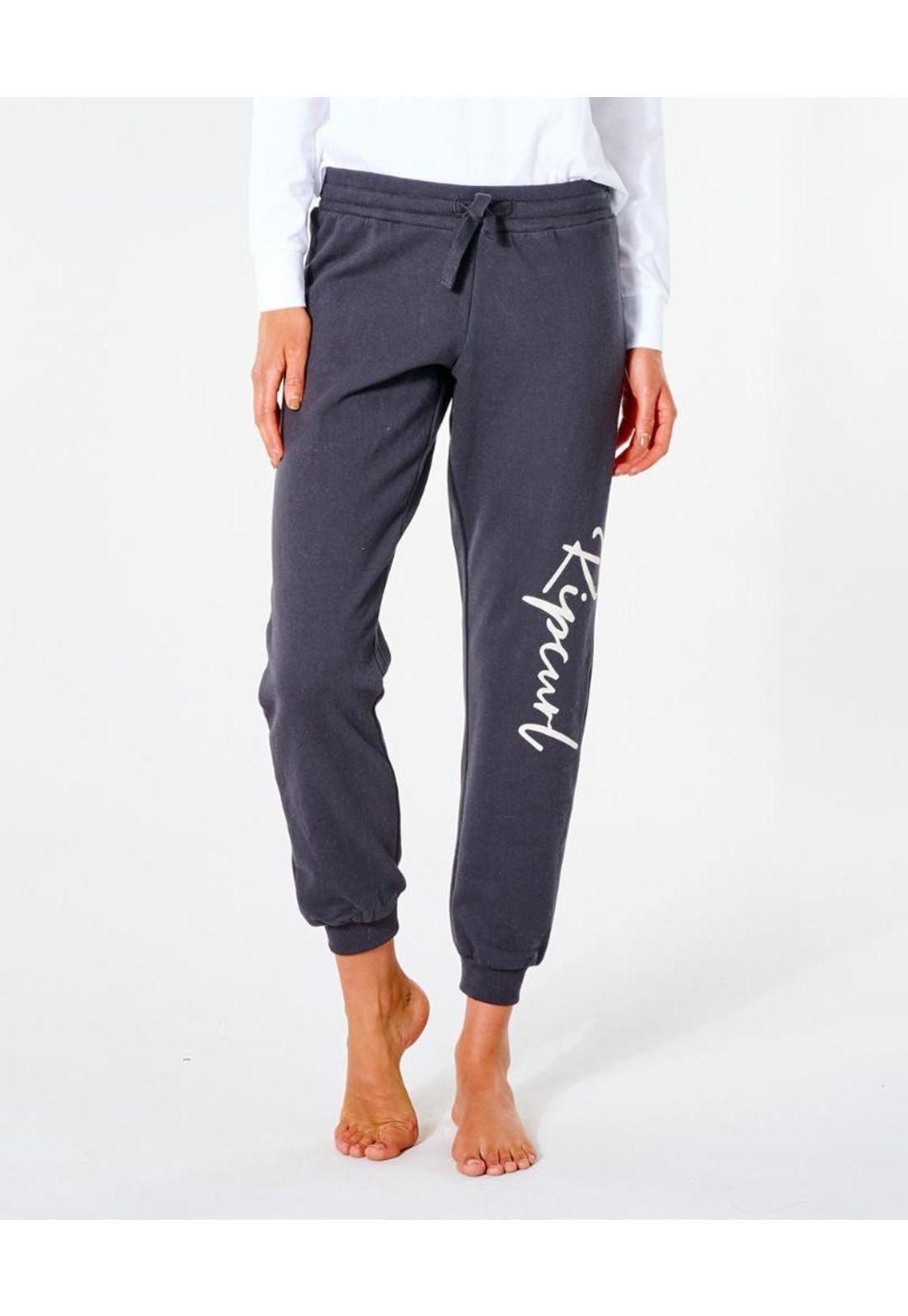 Pantalon STANDARD SCRIPT TRACKPANT Mujer Negro Rip Curl-0