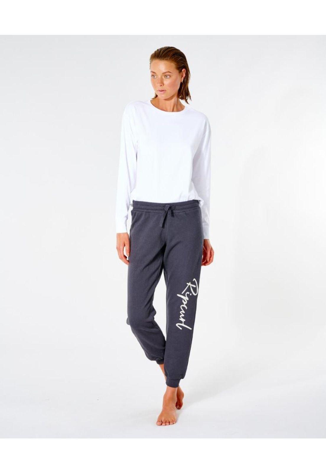 Pantalon STANDARD SCRIPT TRACKPANT Mujer Negro Rip Curl-3
