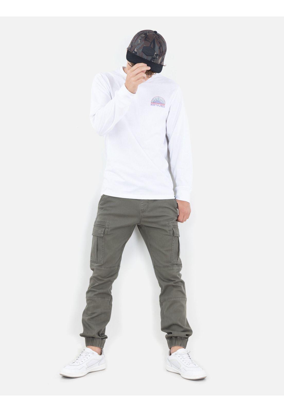 Pantalon Jogger Rush Verde Hombre Rip Curl-3