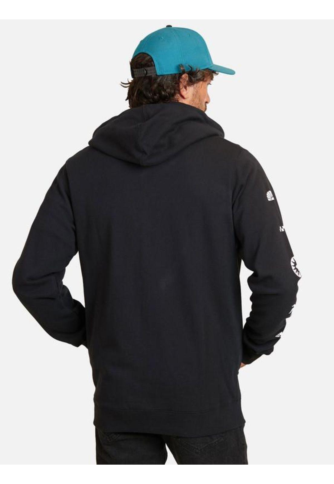 Poleron Fullzipper Rebounder  Negro Hombre Ripcurl-1