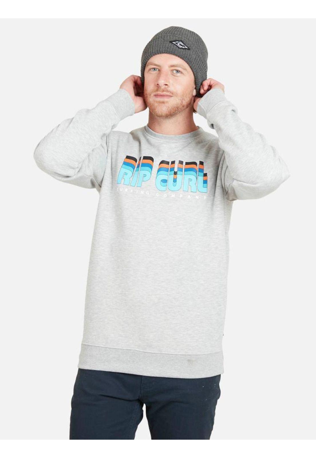 Poleron CLASSIC RC Hombre Gris Mezcla Rip Curl-0