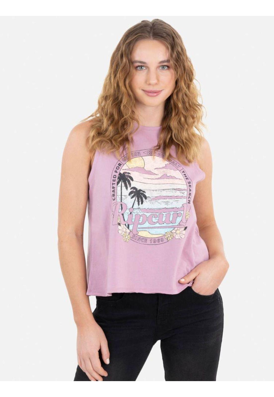 Polera GET SUN Mujer Rosado Rip Curl-0