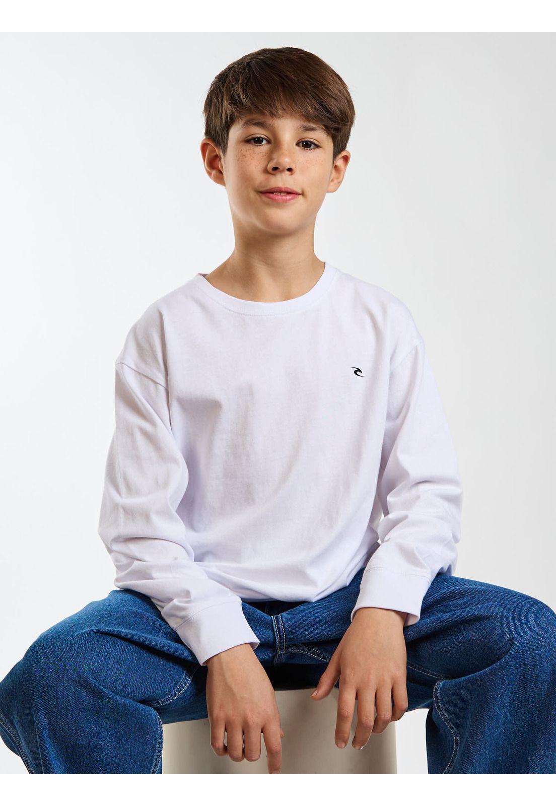 Polera ML Roam Blanco Infantil Rip Curl-0