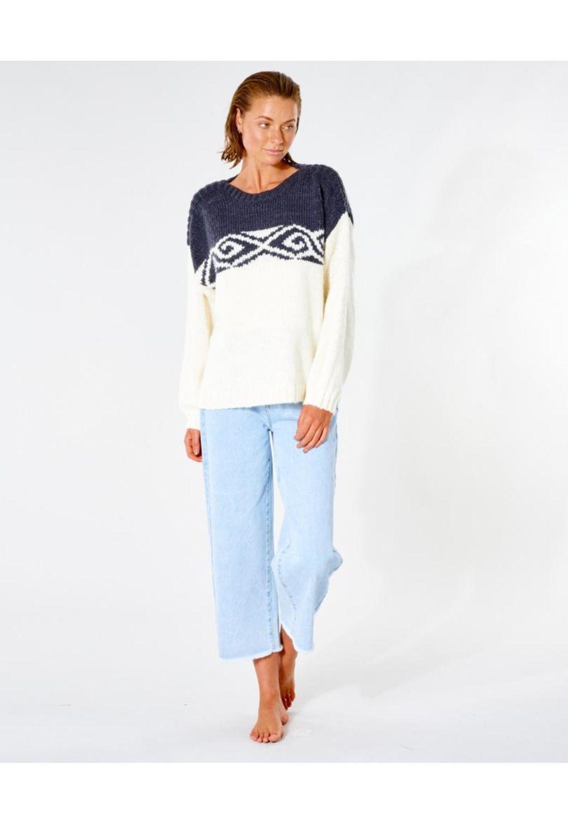 Sweater COSMIC COAST KNIT Mujer Blanco Rip Curl-3