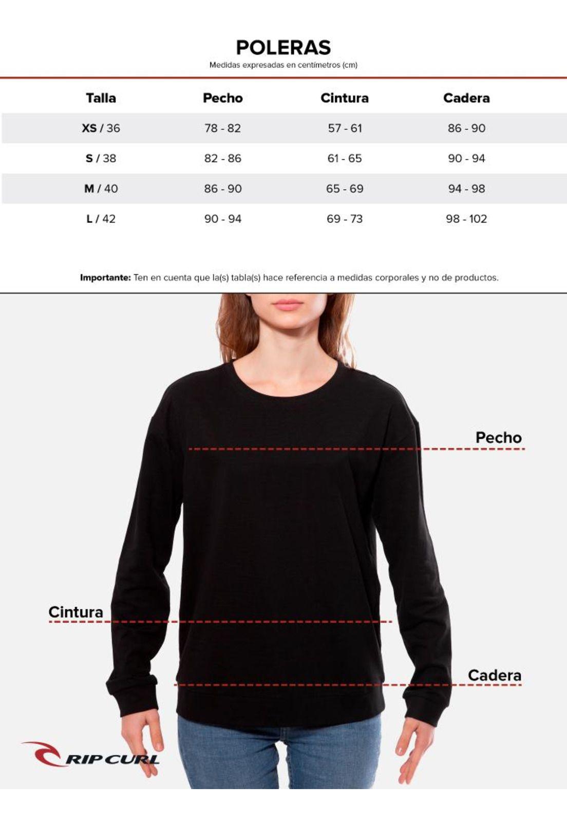 Poleron Mujer 6O219-WV22 Blanco Rip Curl-4