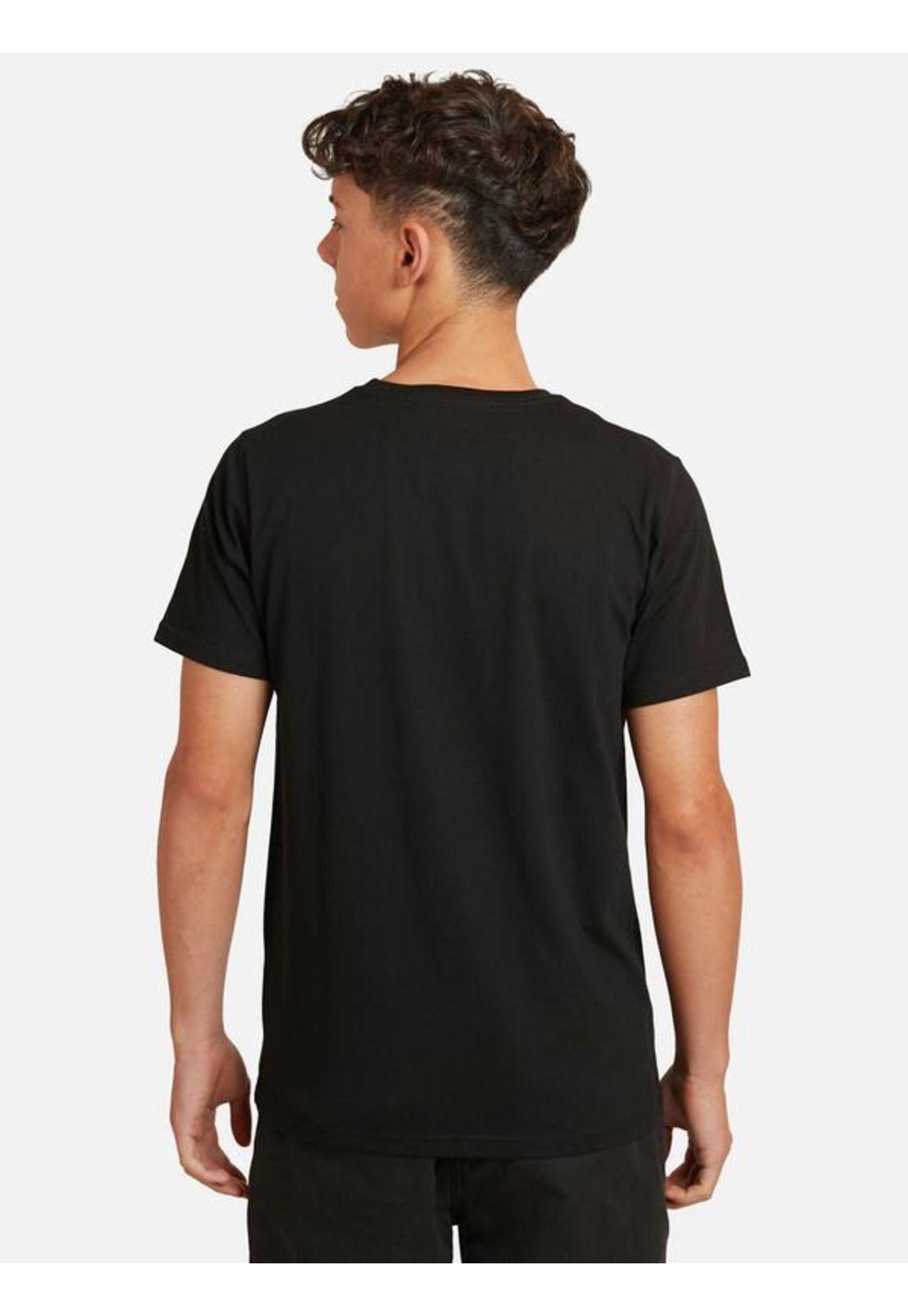 Polera M/C Basica Negro Juvenil Hombre Ripcurl-1
