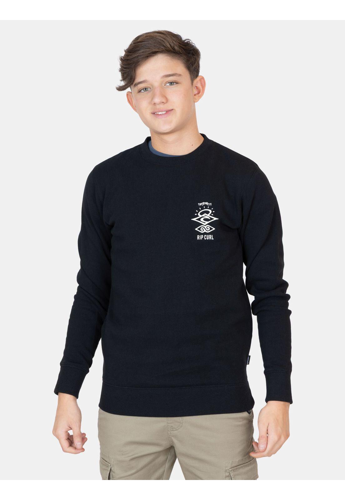 Poleron CR Stormy Negro Infantil Rip Curl-0