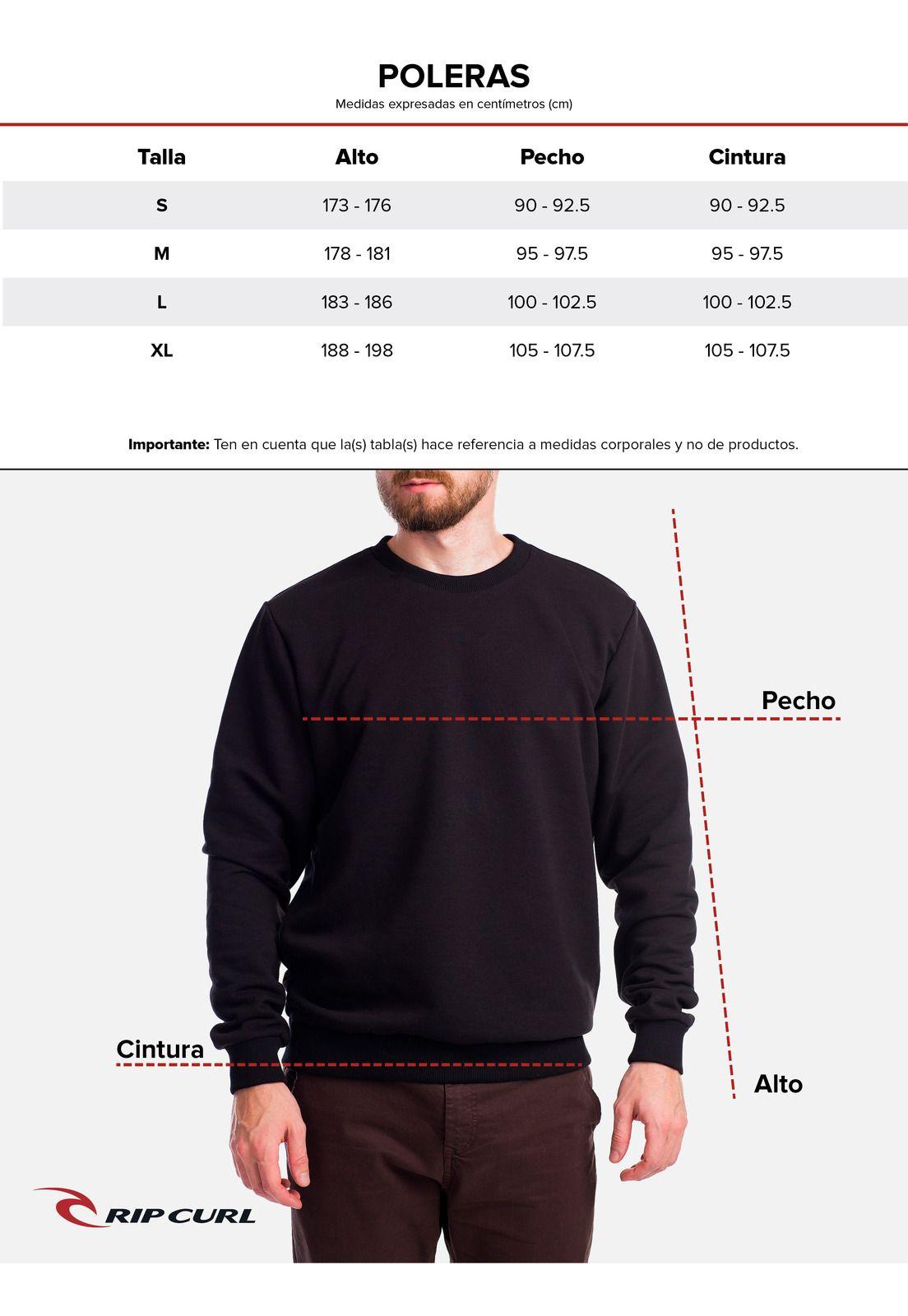 Poleron 6O589 Hombre Negro Rip Curl-0