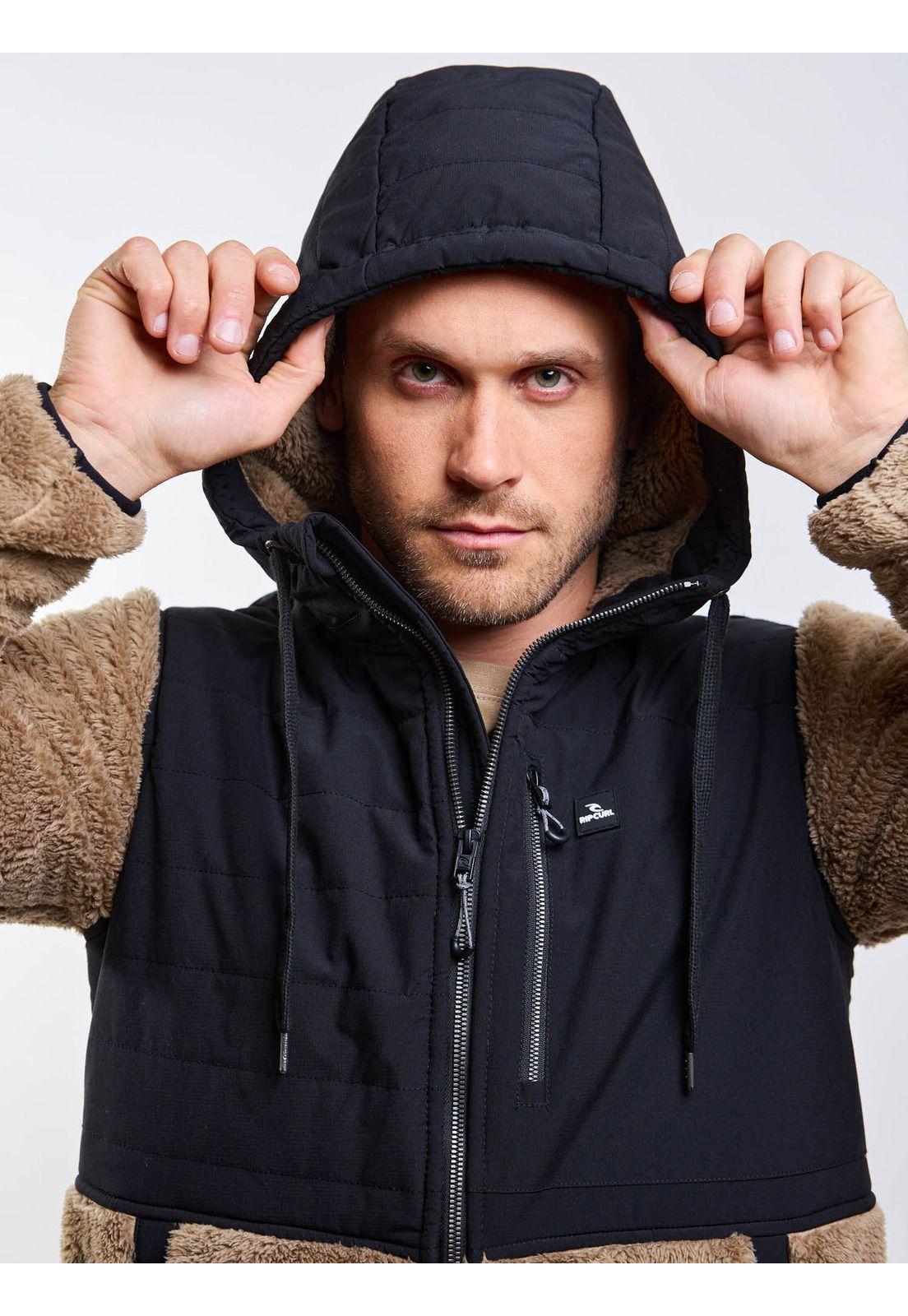 Poleron Chiporro Break Beige Hombre Rip Curl-3