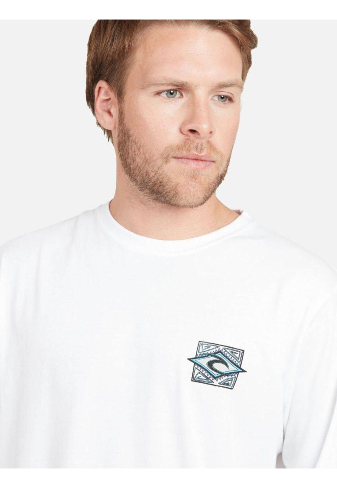 Polera BLESS UP LS TEE Hombre Blanco Rip Curl-3