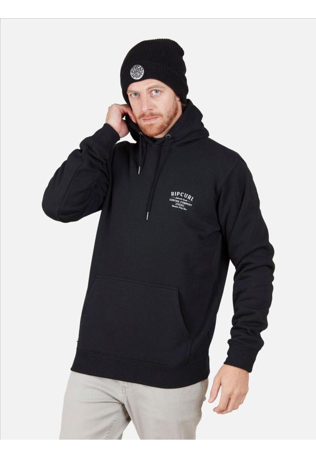 Poleron Hombre AUTHENTIC HOOD Negro Rip Curl-0