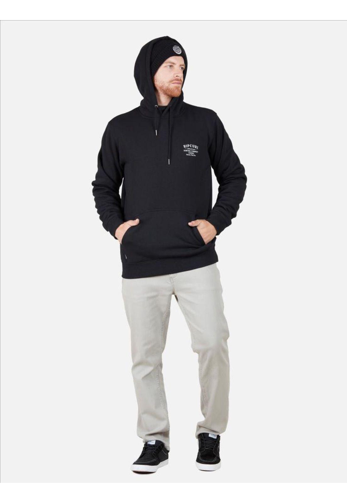 Poleron Hombre AUTHENTIC HOOD Negro Rip Curl-3