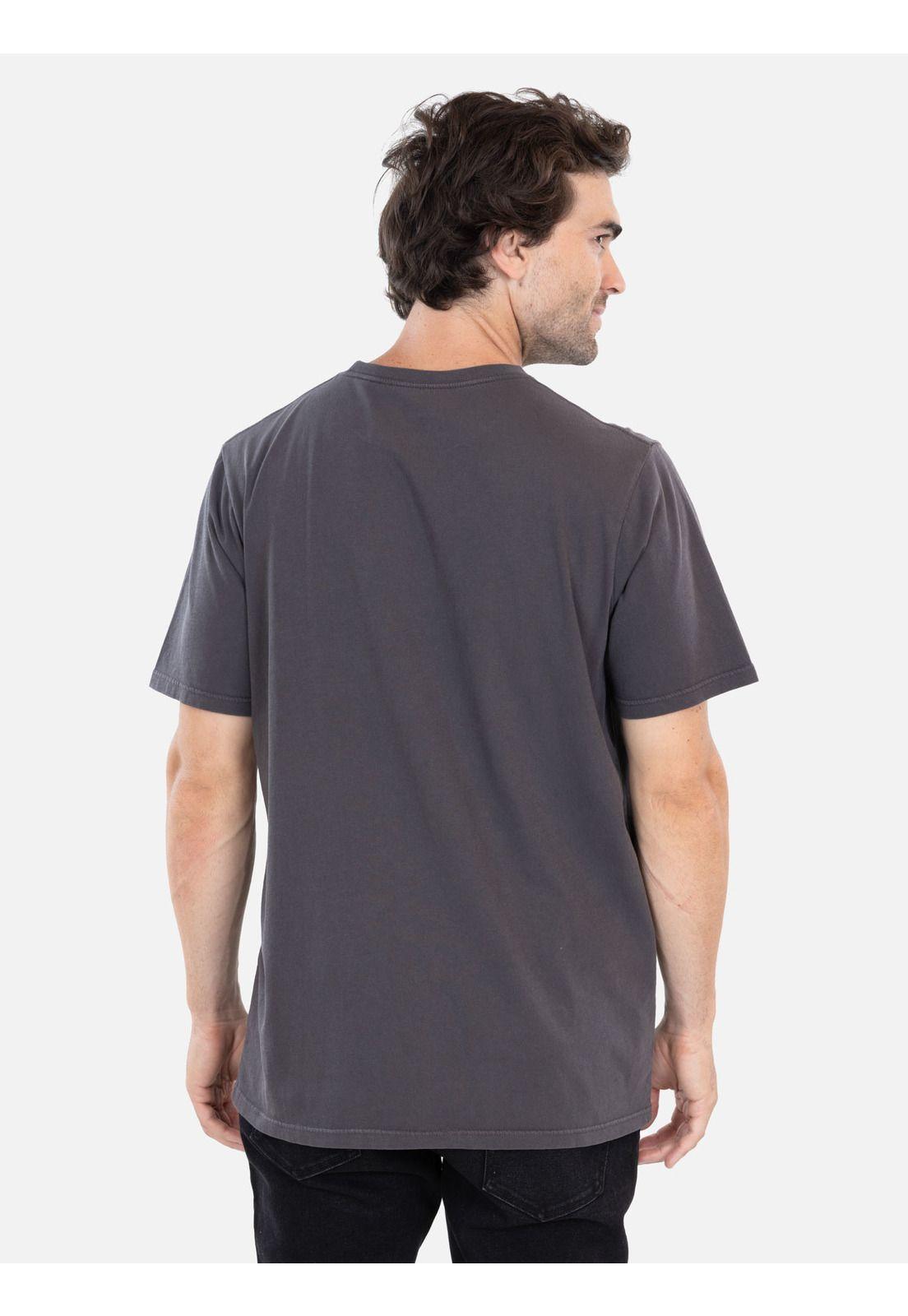 Polera MC Basic pocket Gris Hombre Rip Curl-1