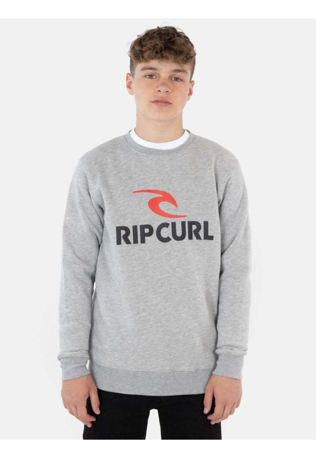 Poleron Crew Neck Gris Infantil Rip Curl-0