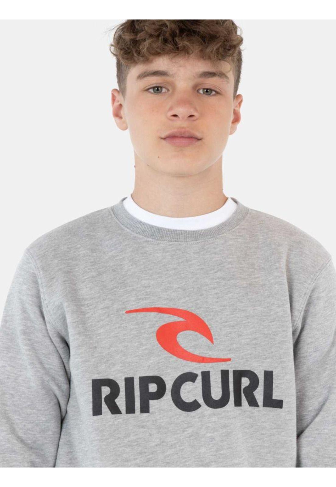Poleron Crew Neck Gris Infantil Rip Curl-2