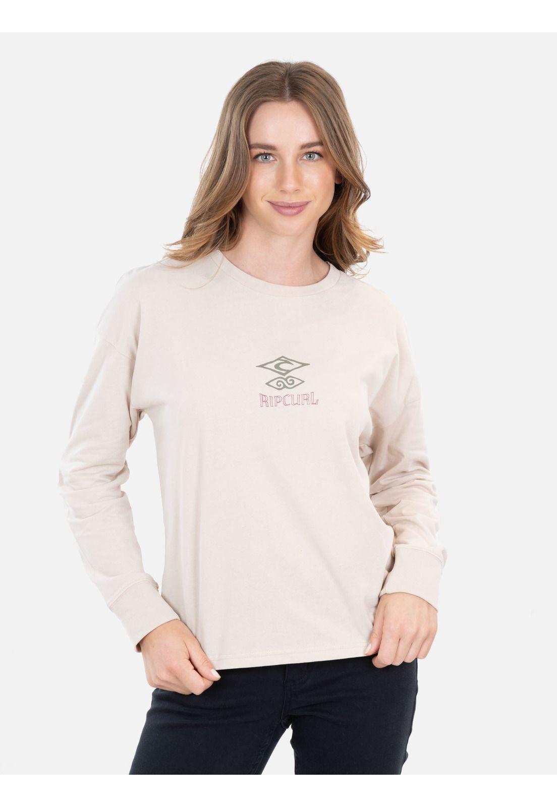 Polera ML Lala Beige Mujer Rip Curl-0