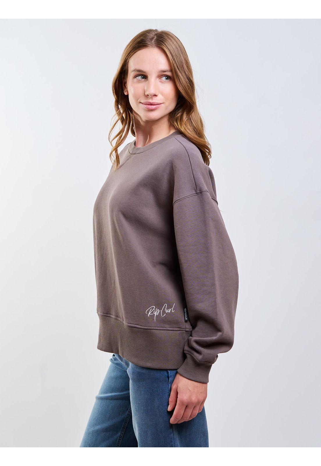 Poleron CR Frost Café Mujer Rip Curl-2