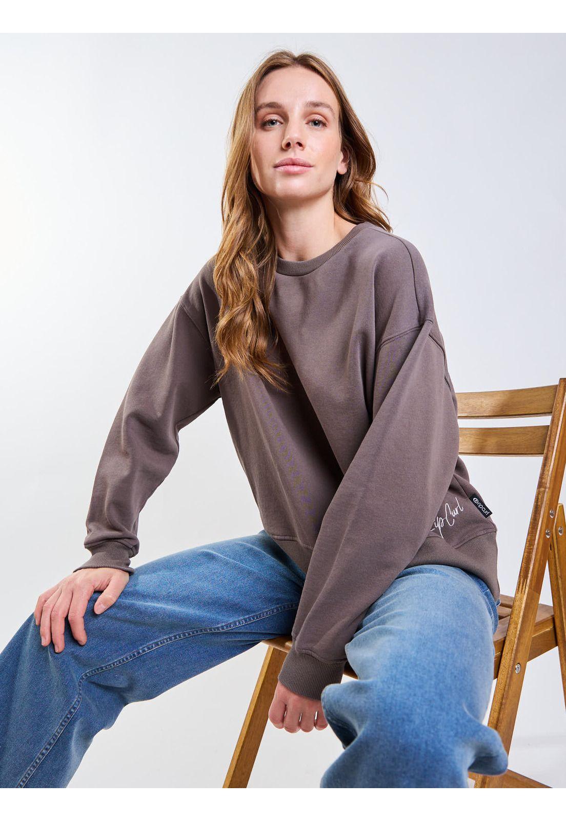 Poleron CR Frost Café Mujer Rip Curl-6