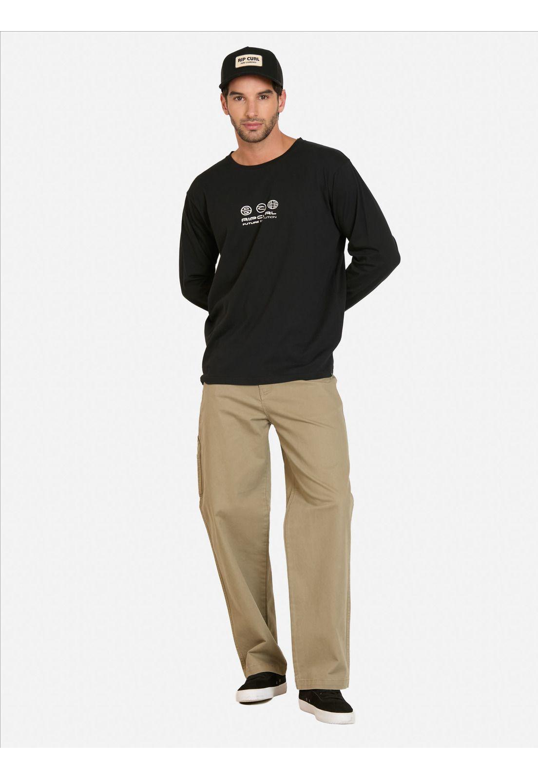 Polera ML Tropic Negro Hombre Rip Curl-3