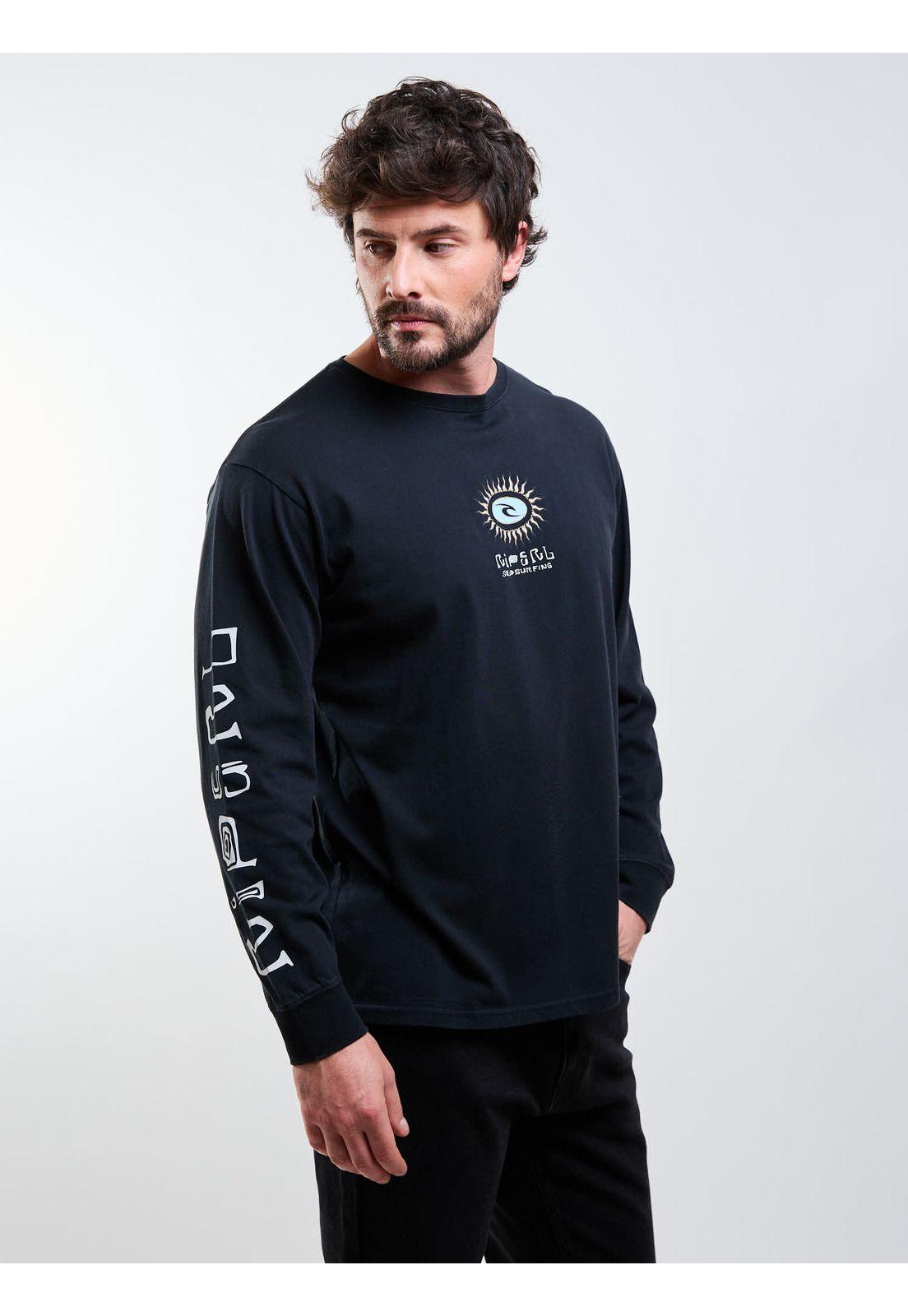 Polera ML Riptide Negro Hombre Rip Curl-4