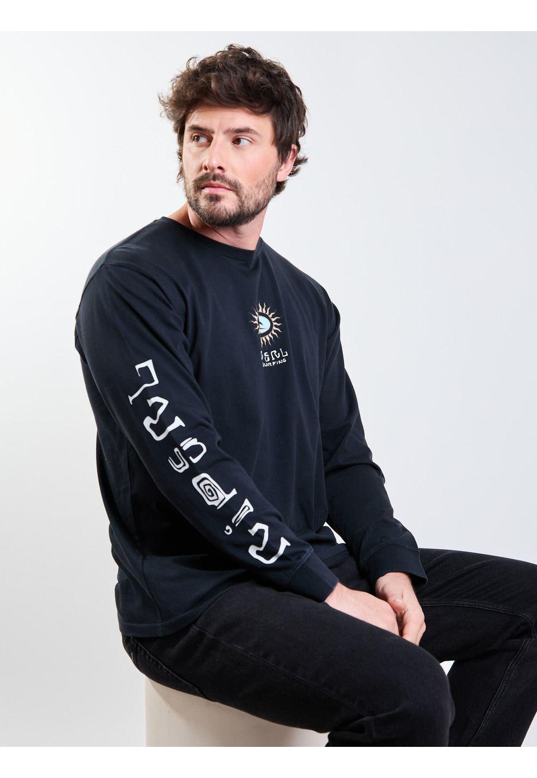 Polera ML Riptide Negro Hombre Rip Curl-6