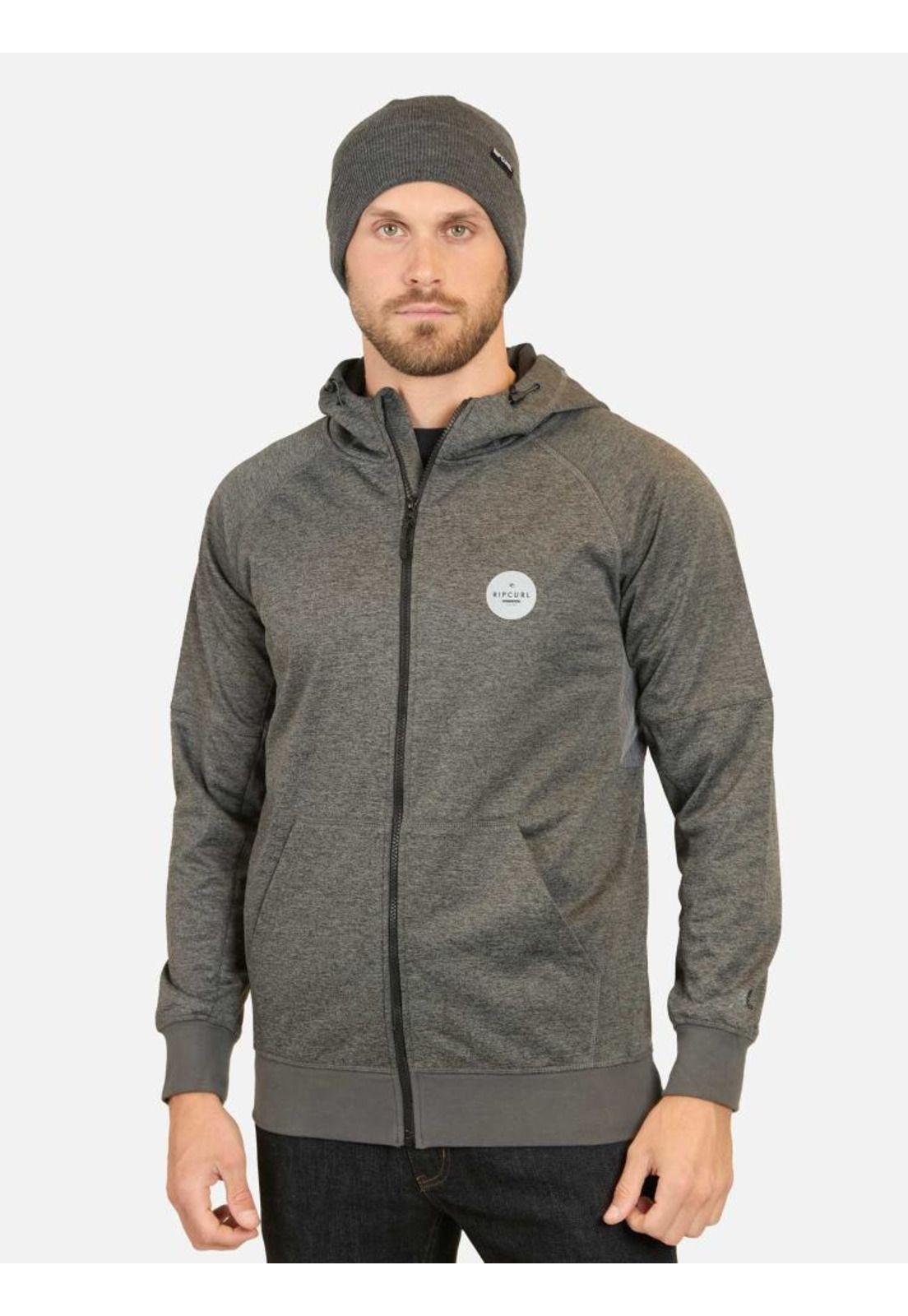 Poleron Wetland Anti-series Fleece Gris Hombre Ripcurl-0
