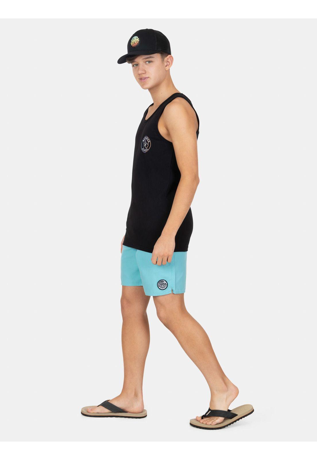 Polera SM Breezepath Negro Infantil Rip Curl-3