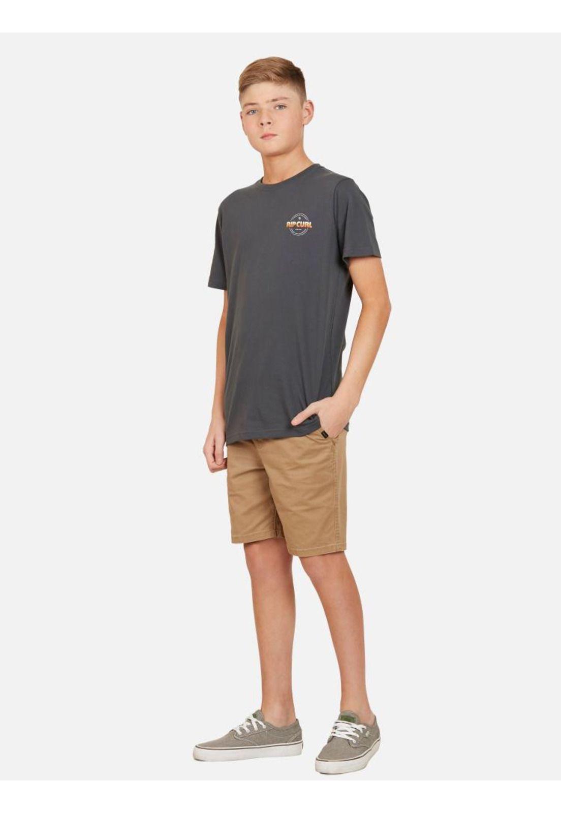 Polera 6P329 Juvenil Gris Oscuro Rip Curl-4