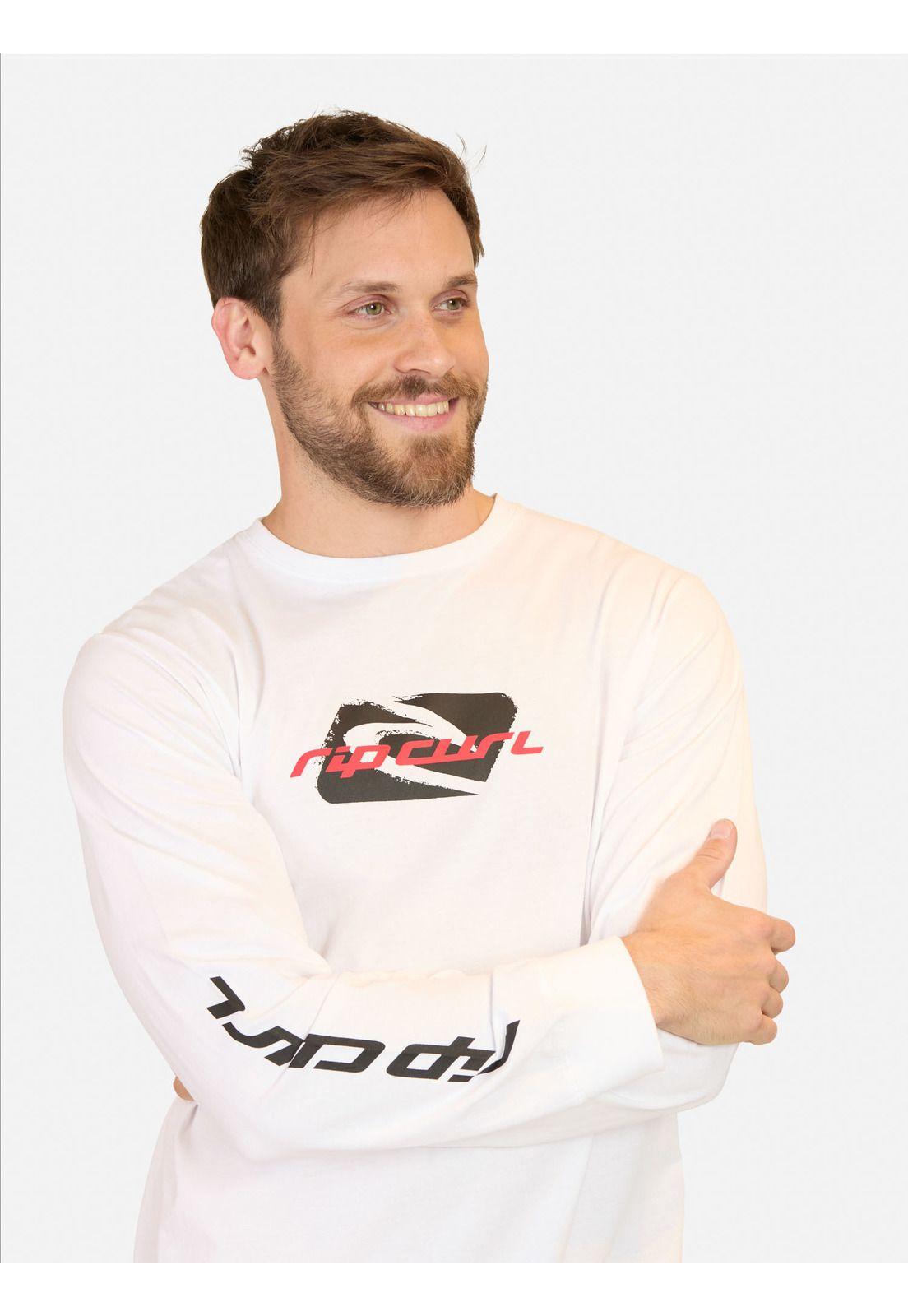 Polera ML Old wave Blanco Hombre Rip Curl-2