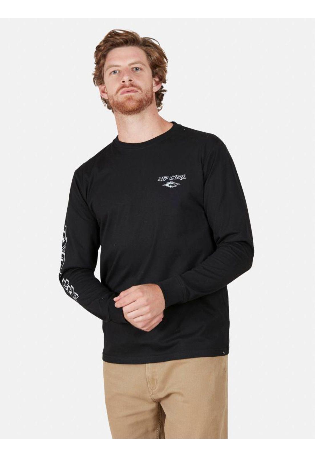 Polera Hombre RP BLACK AND WHITE Negro Rip Curl-0
