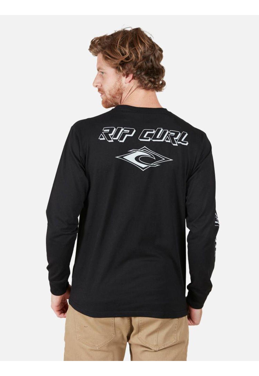 Polera Hombre RP BLACK AND WHITE Negro Rip Curl-1