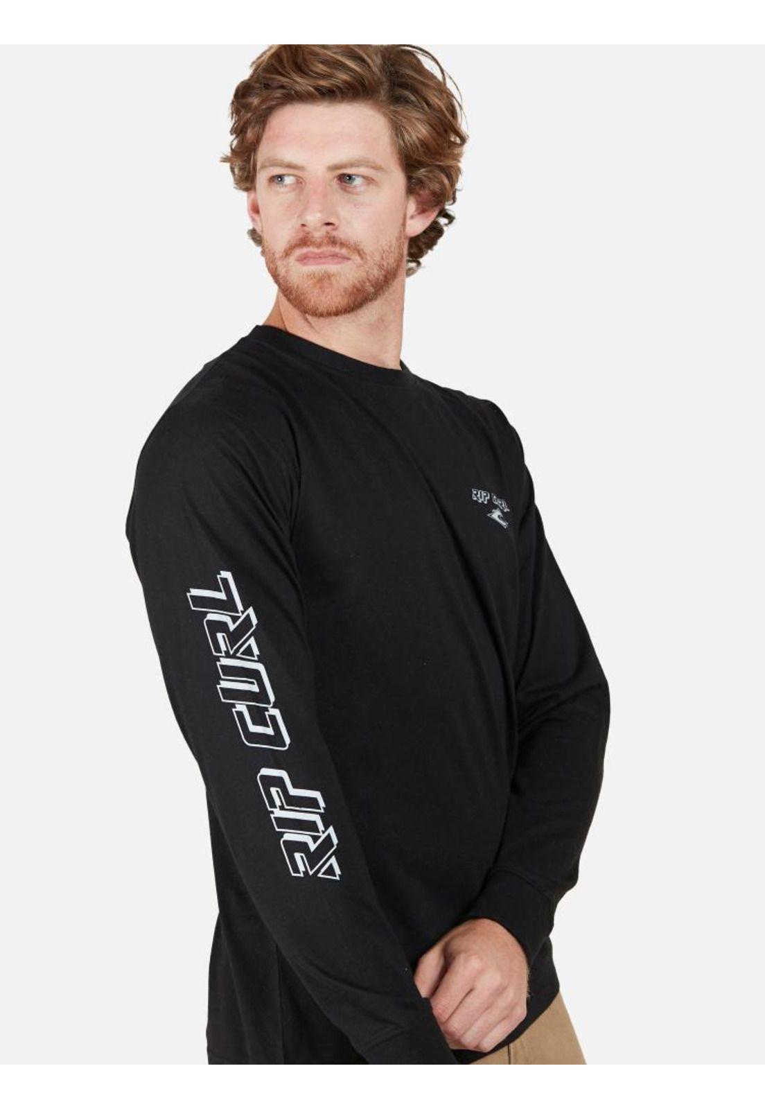 Polera Hombre RP BLACK AND WHITE Negro Rip Curl-2