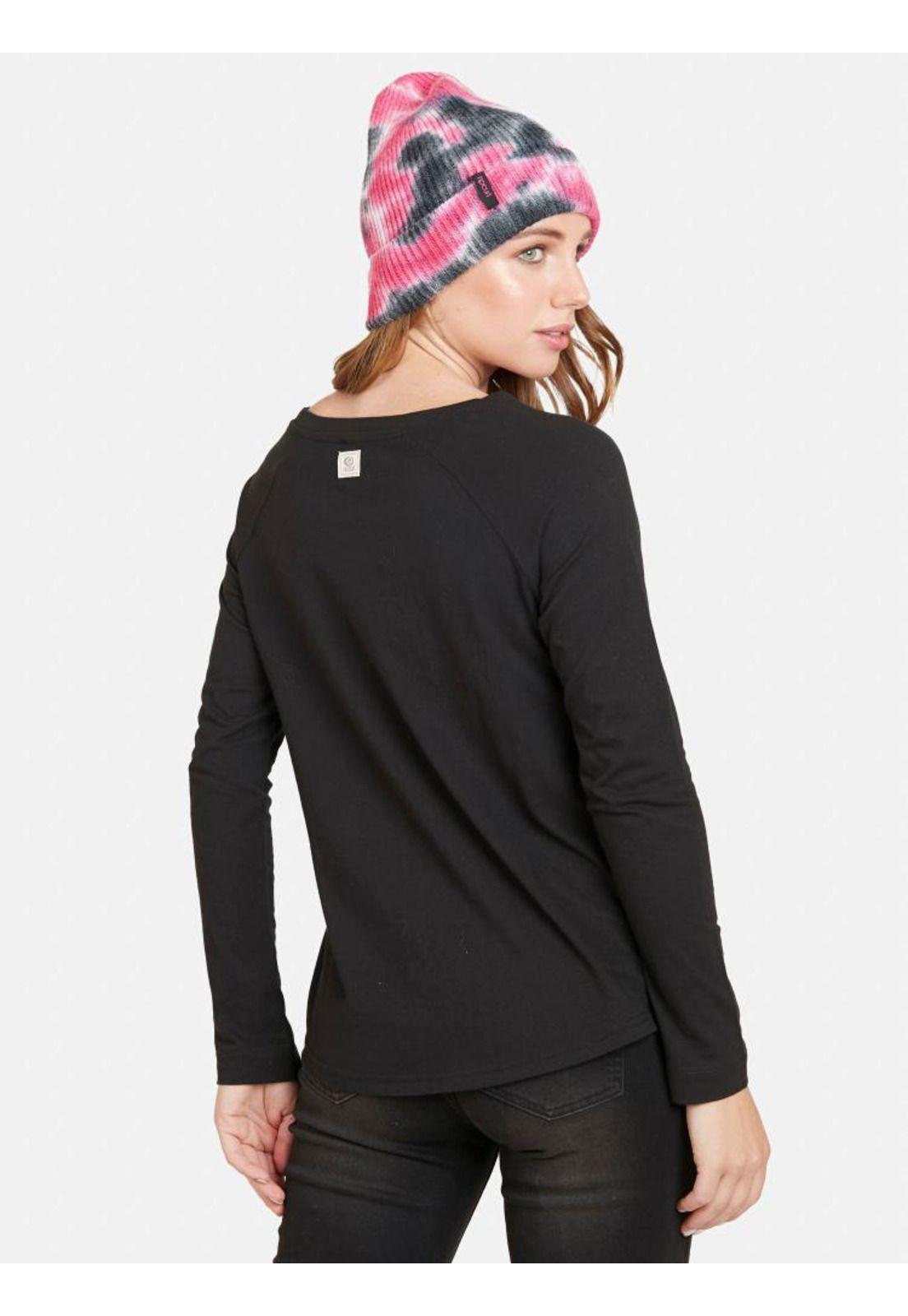 Polera ML THE EAGLE AND THE MOON Mujer Negro Rip Curl-1