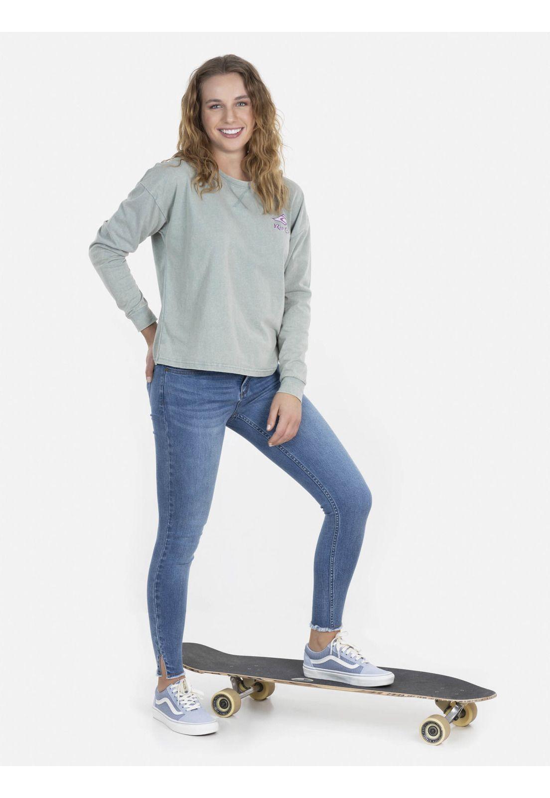 Polera RAINBOW Mujer Gris Claro Rip Curl-4