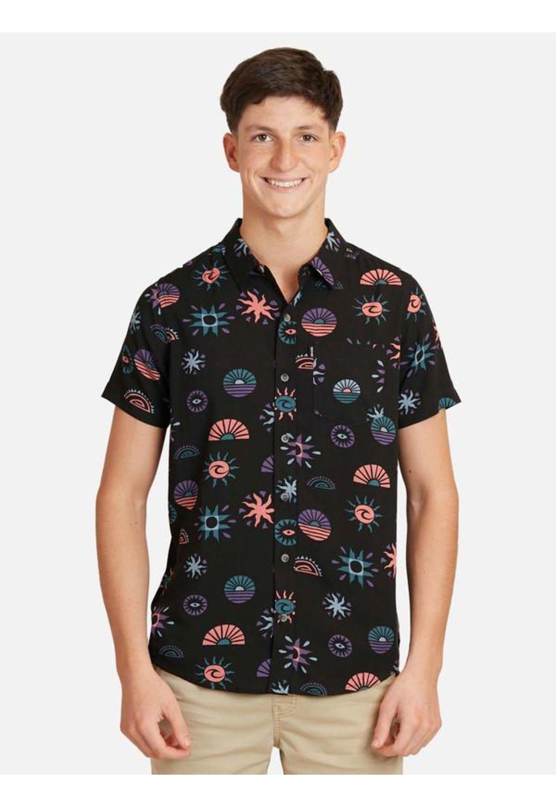 Camisa M/C Multicolor Juvenil Hombre Ripcurl-0