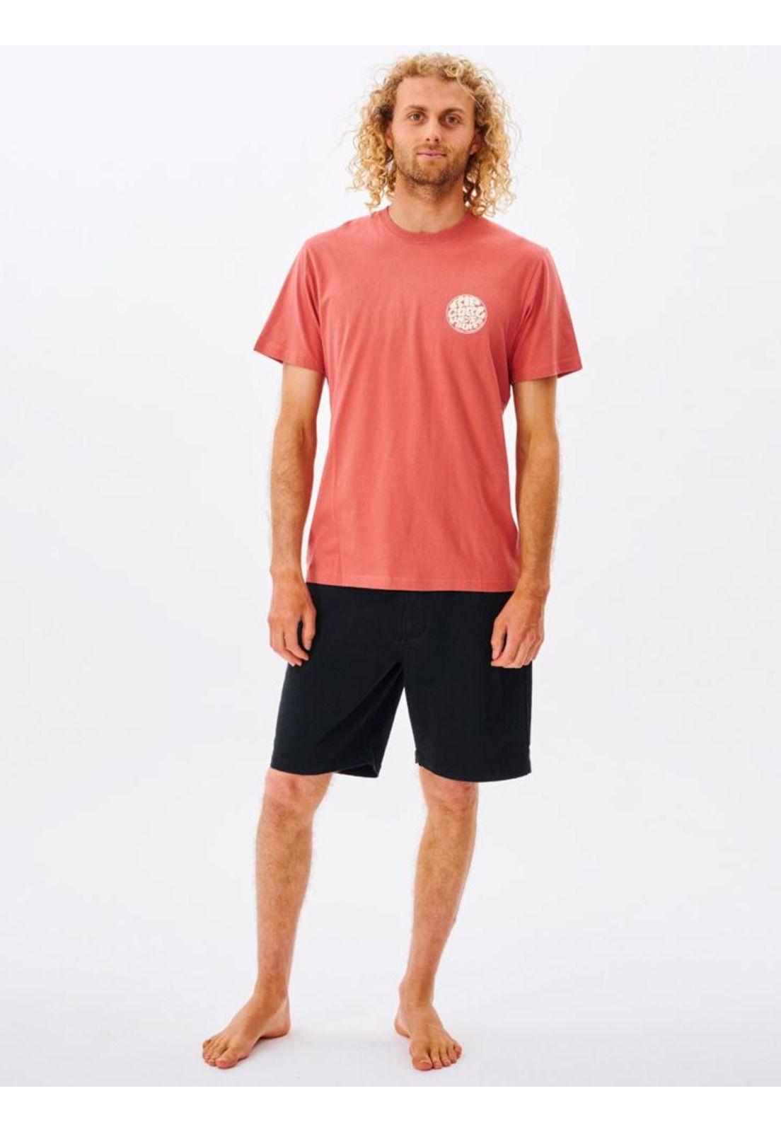 Polera WETSUIT ICON TEE Hombre Rojo Rip Curl-3