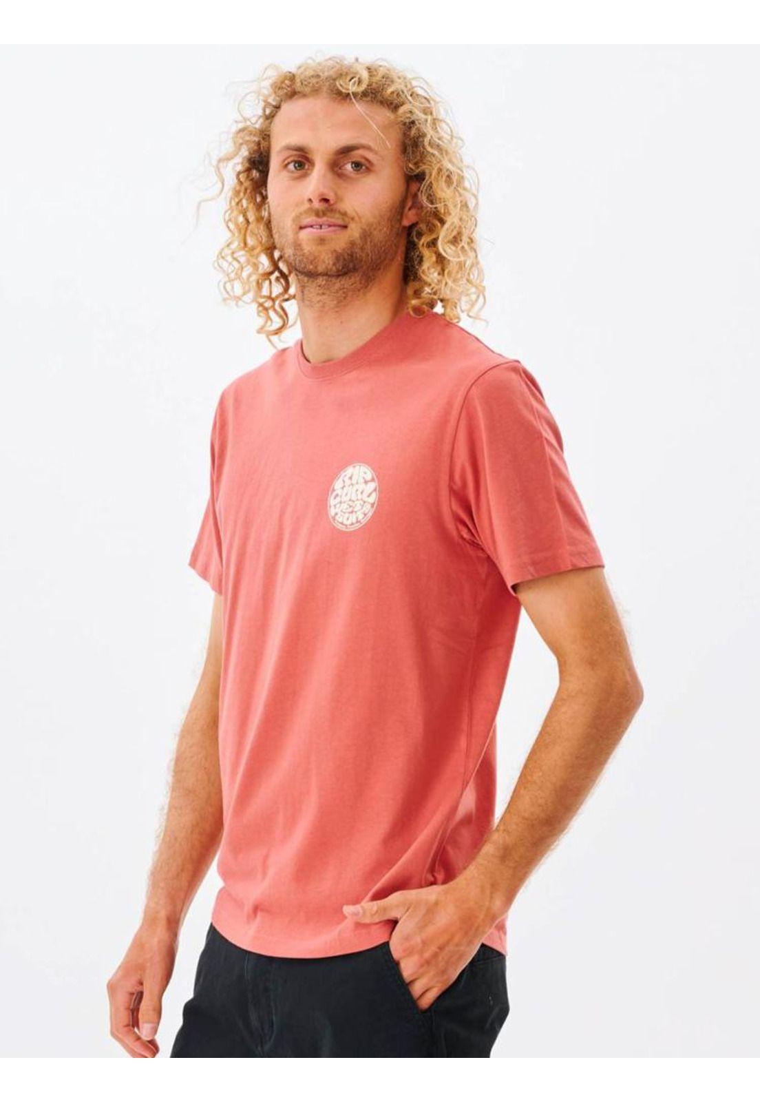 Polera WETSUIT ICON TEE Hombre Rojo Rip Curl-4
