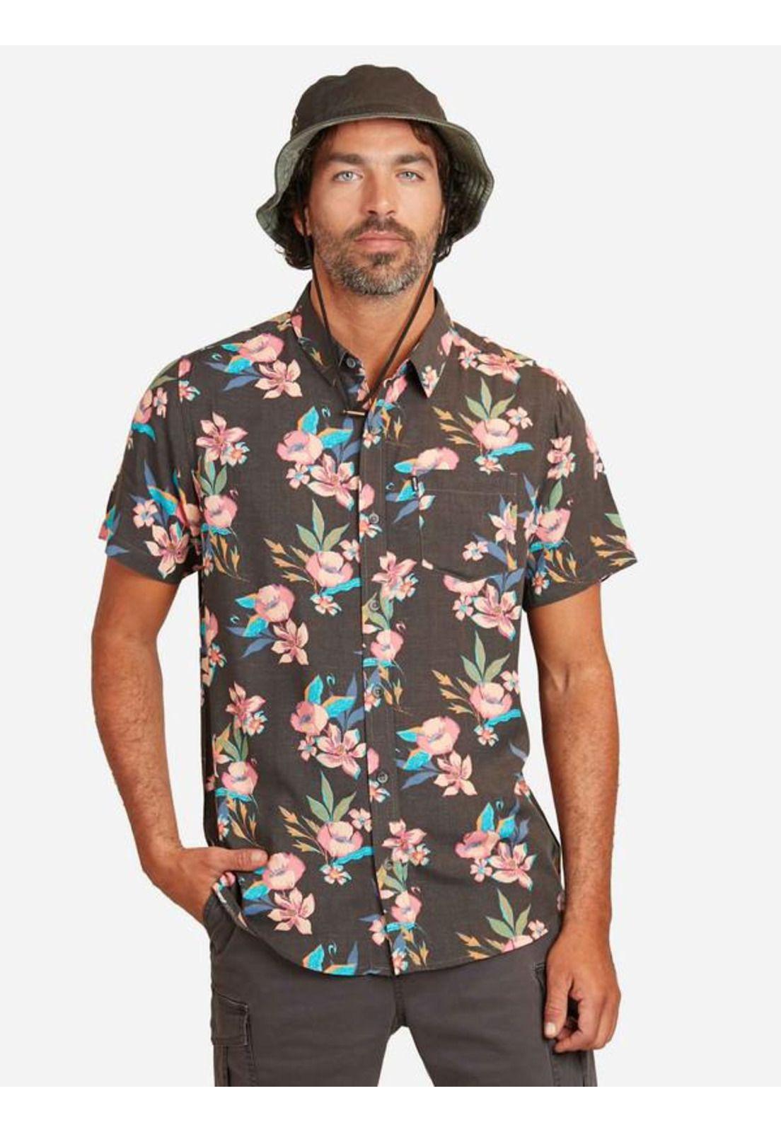 Camisa M/C Wild Flower Multicolor Hombre Ripcurl-0