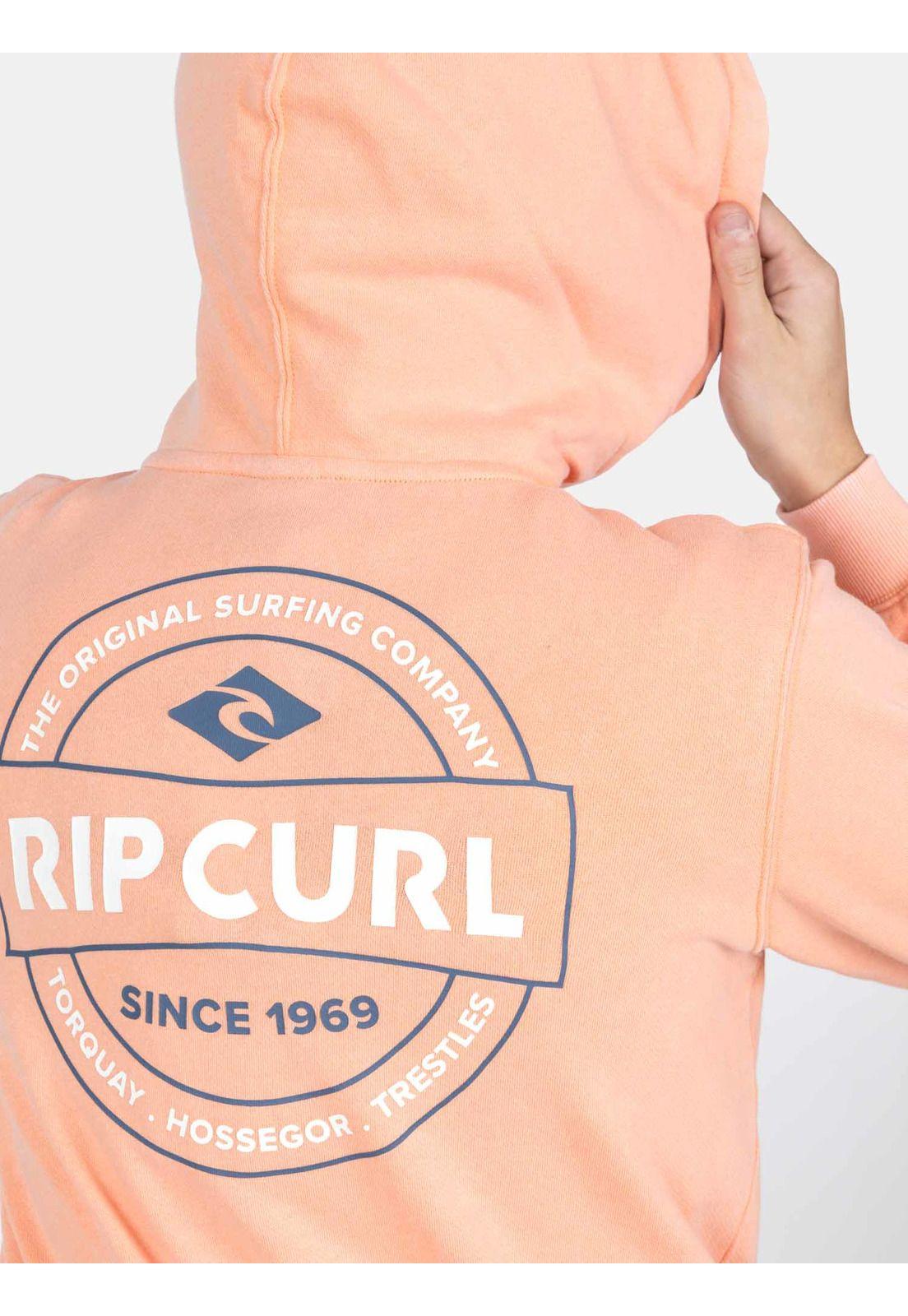 Poleron Canguro Freeline Naranja Infantil Rip Curl-2