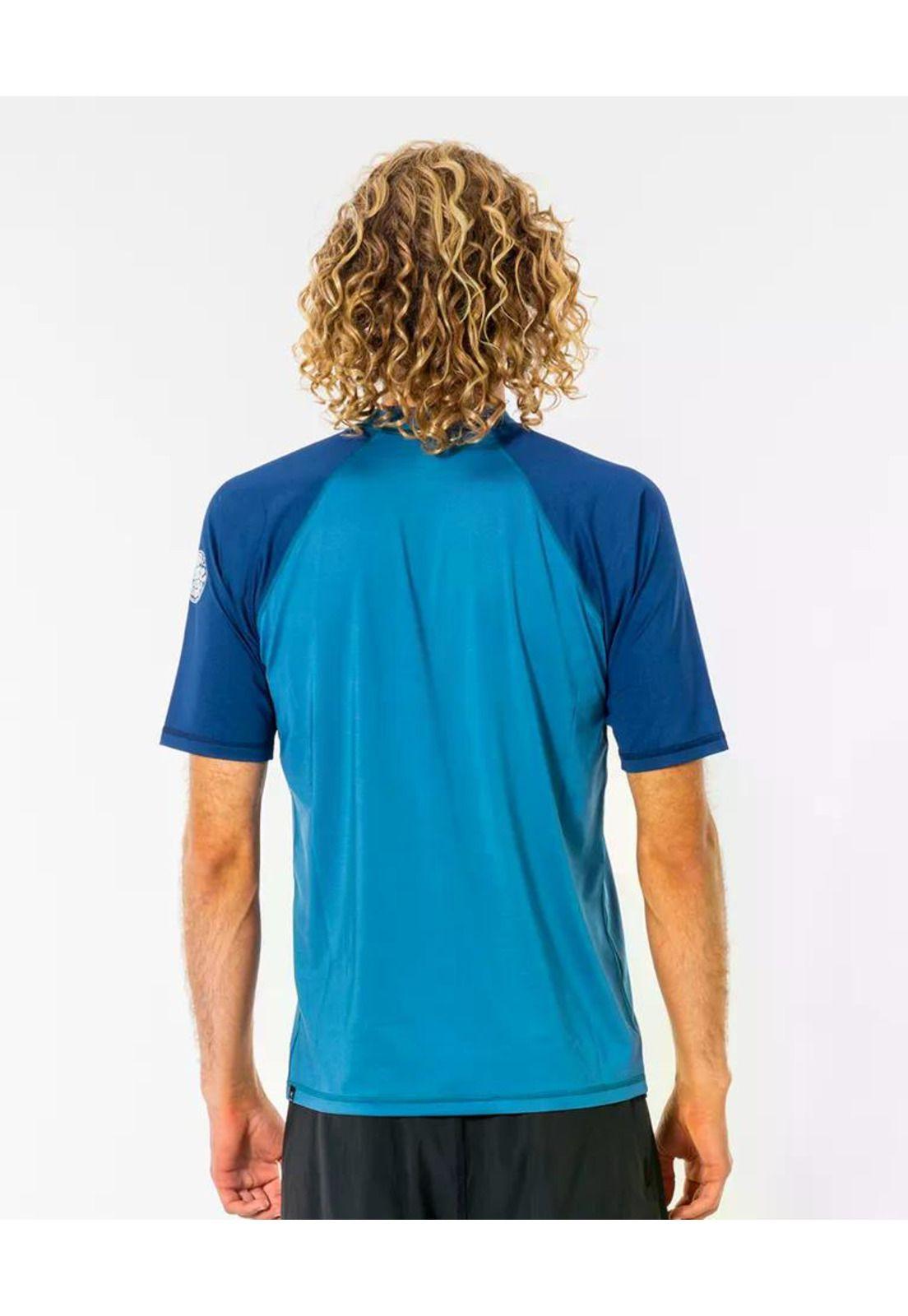Polera SHOCKWAVES S/S Hombre Azul Rip Curl-1