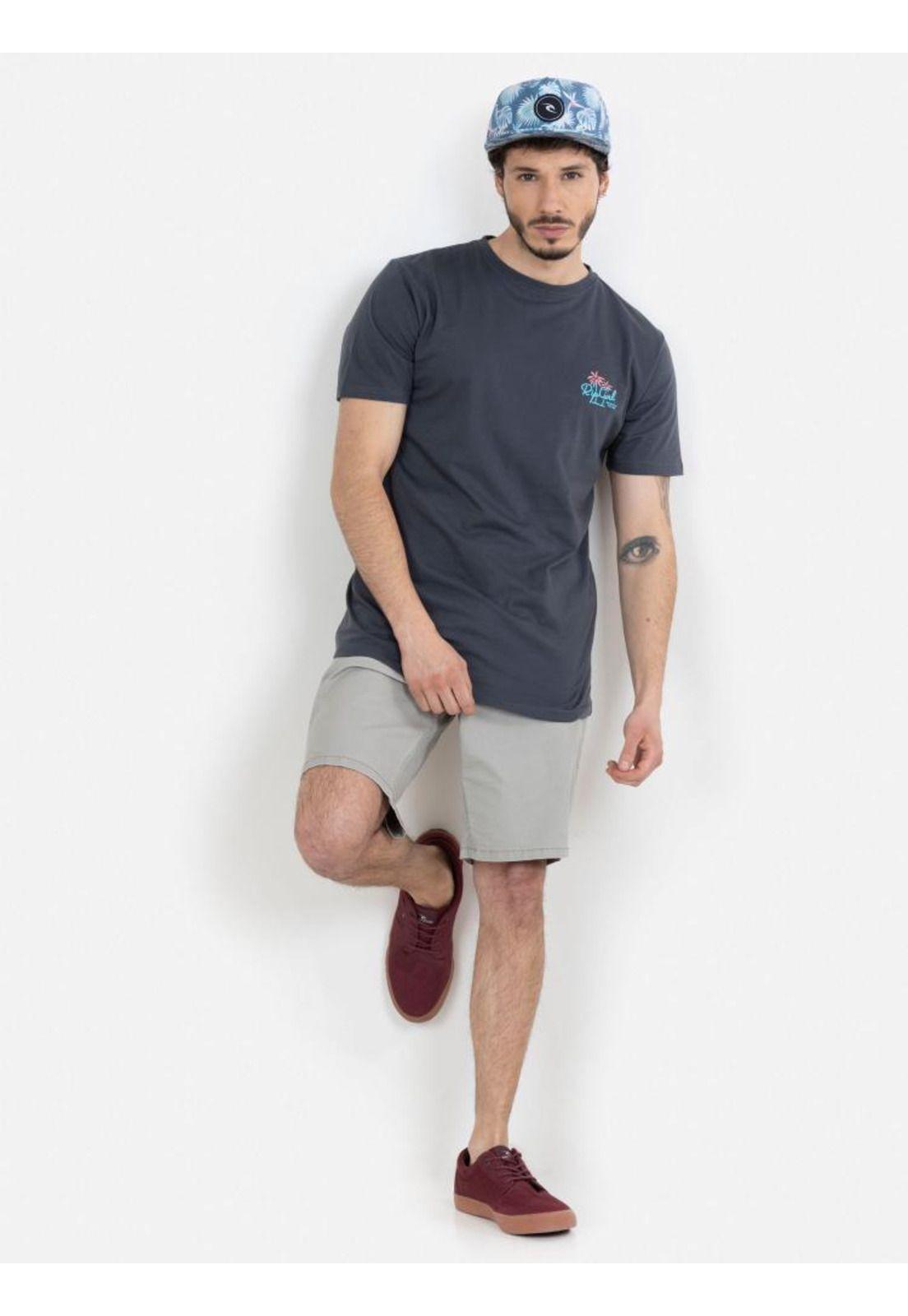 Polera 6P321 Hombre Gris Oscuro Rip Curl-0