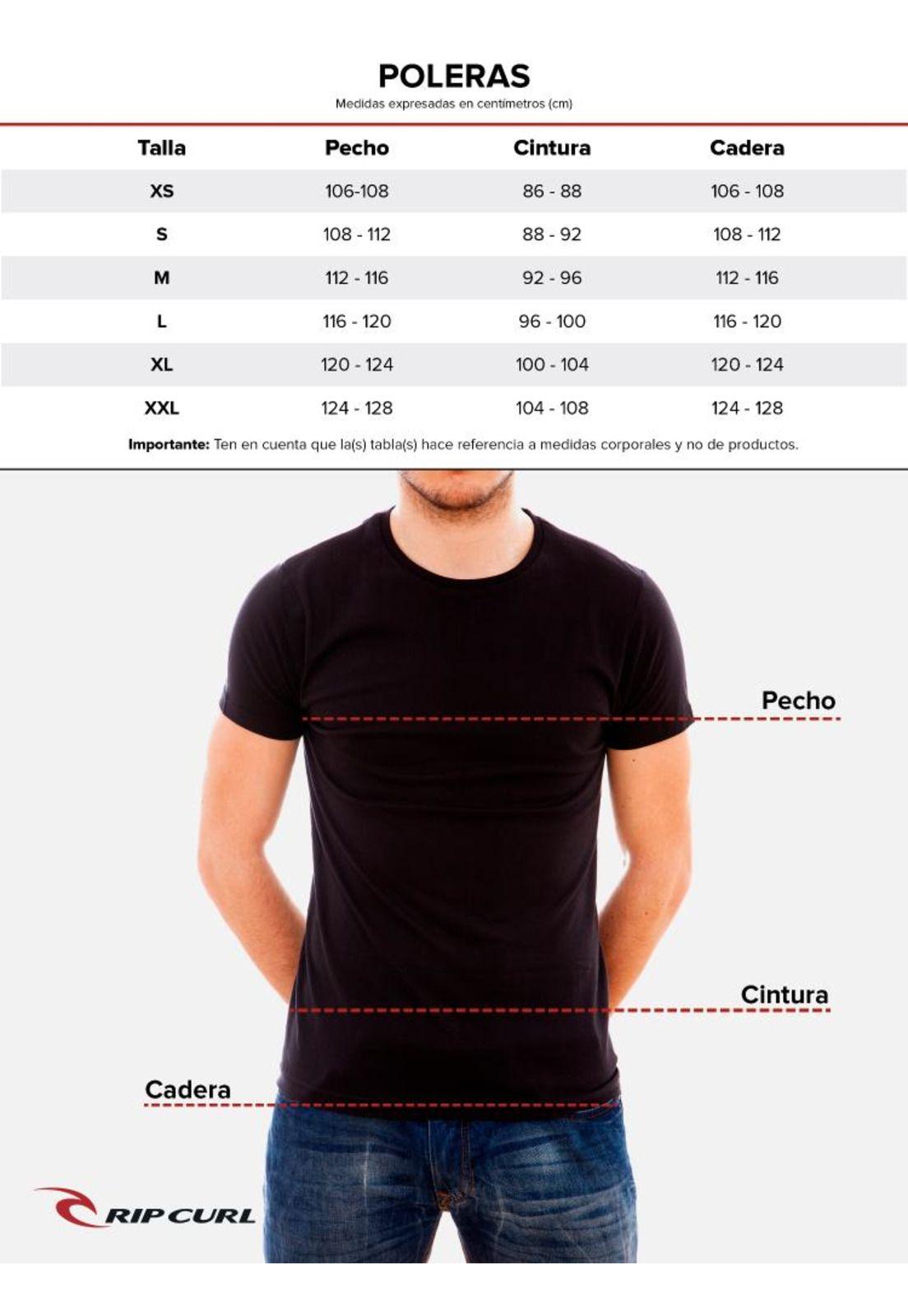 Polera 6P321 Hombre Gris Oscuro Rip Curl-3