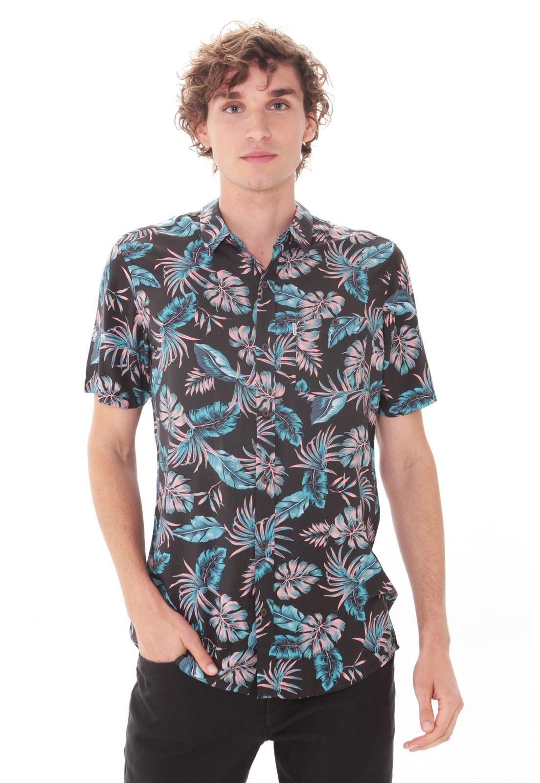 Camisa M/C Hombre Rip Curl 6C289-MV21  Gris Oscuro-0