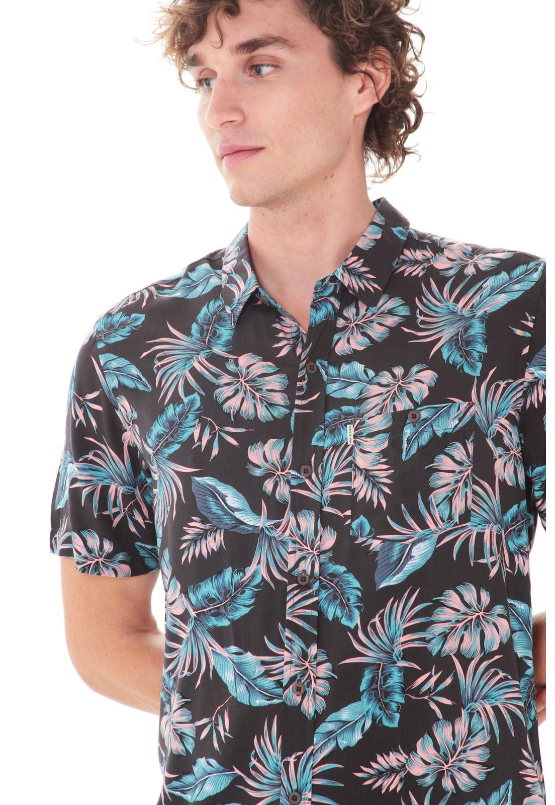 Camisa M/C Hombre Rip Curl 6C289-MV21  Gris Oscuro-2