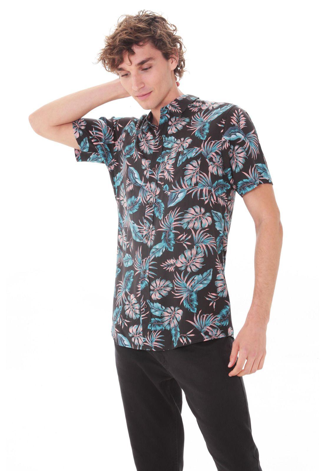 Camisa M/C Hombre Rip Curl 6C289-MV21  Gris Oscuro-3