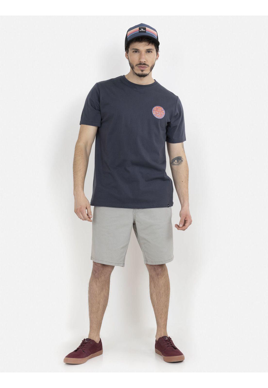 Polera SPRY WETSUIT SS TEE Hombre Gris Oscuro Rip Curl-4