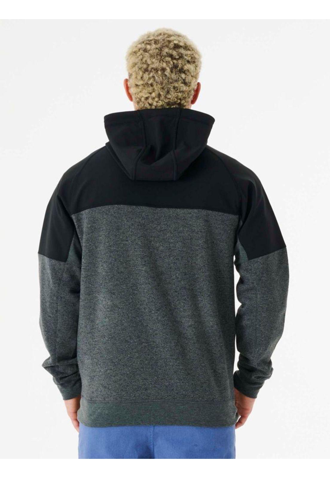 Poleron ANTI SERIES VIRAL ZIP THRU Hombre Gris Rip Curl-3