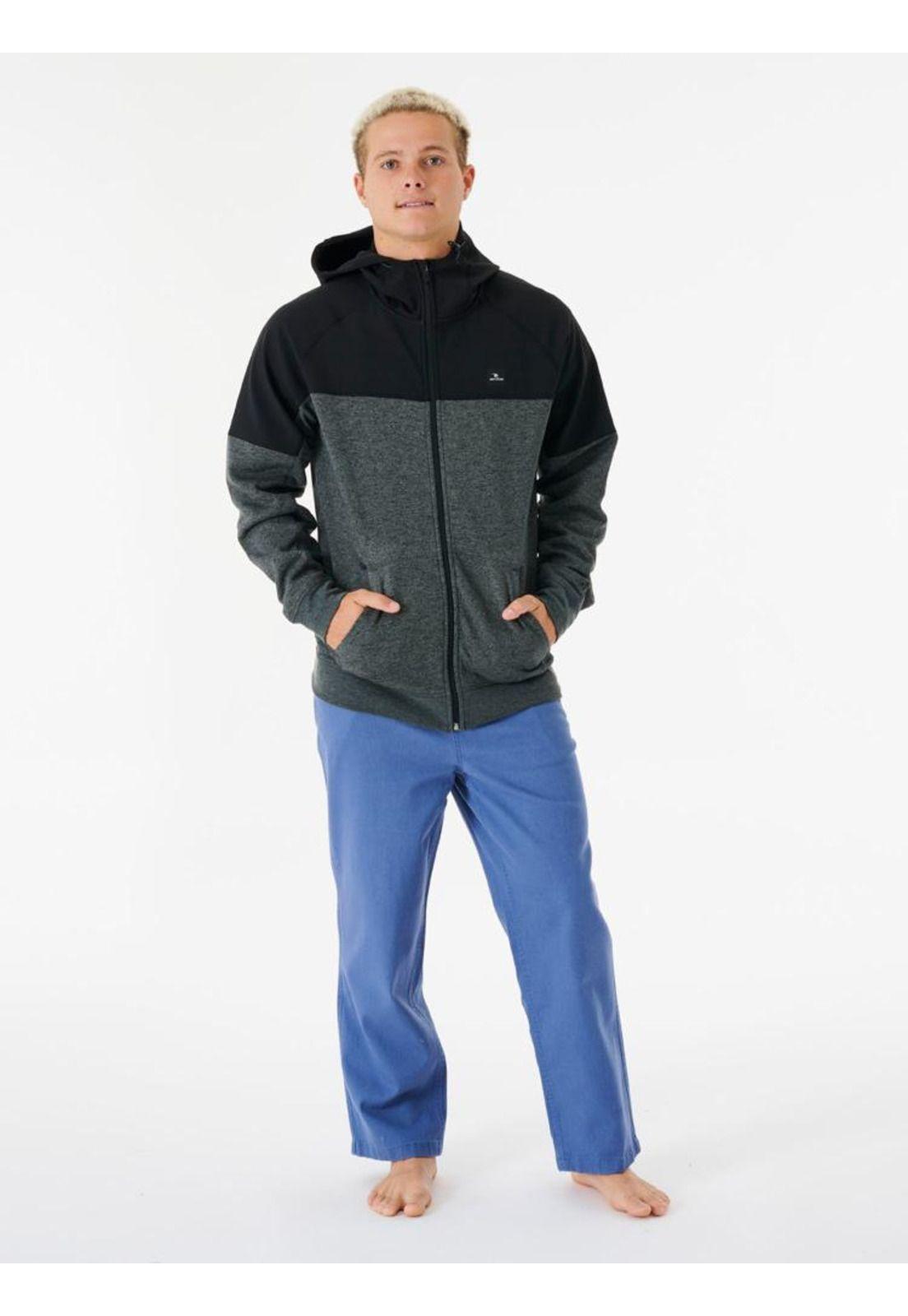 Poleron ANTI SERIES VIRAL ZIP THRU Hombre Gris Rip Curl-4